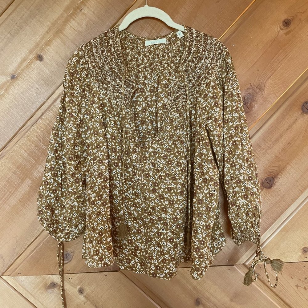 RARE Doen Brown Floral Top